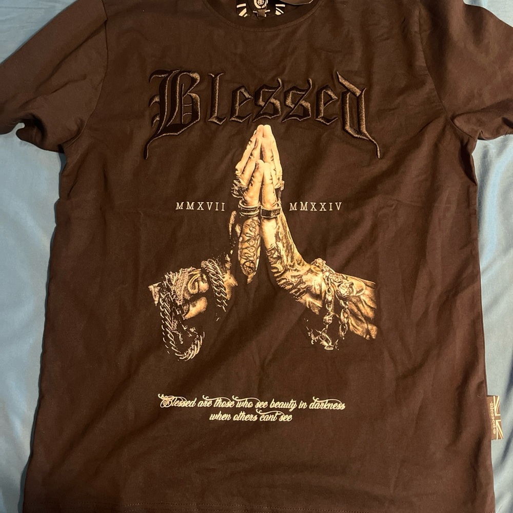 Black Short Sleeve Tees with Graphic Designs